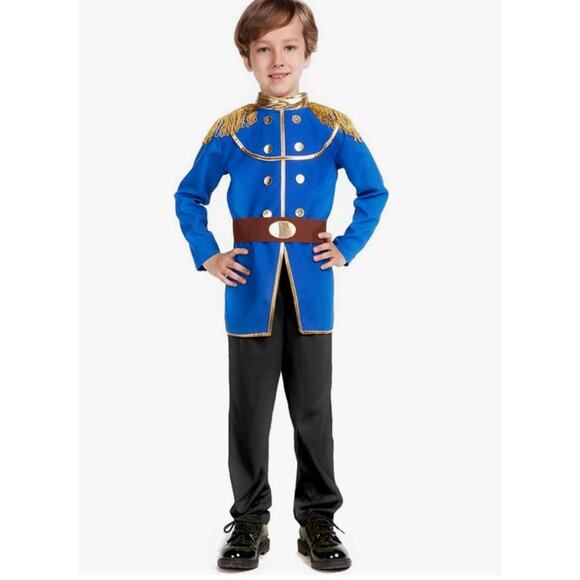 Boy’s Free Beauty Handsome Prince 3 Piece Set Costume New Size M (6-7) - Picture 1 of 7